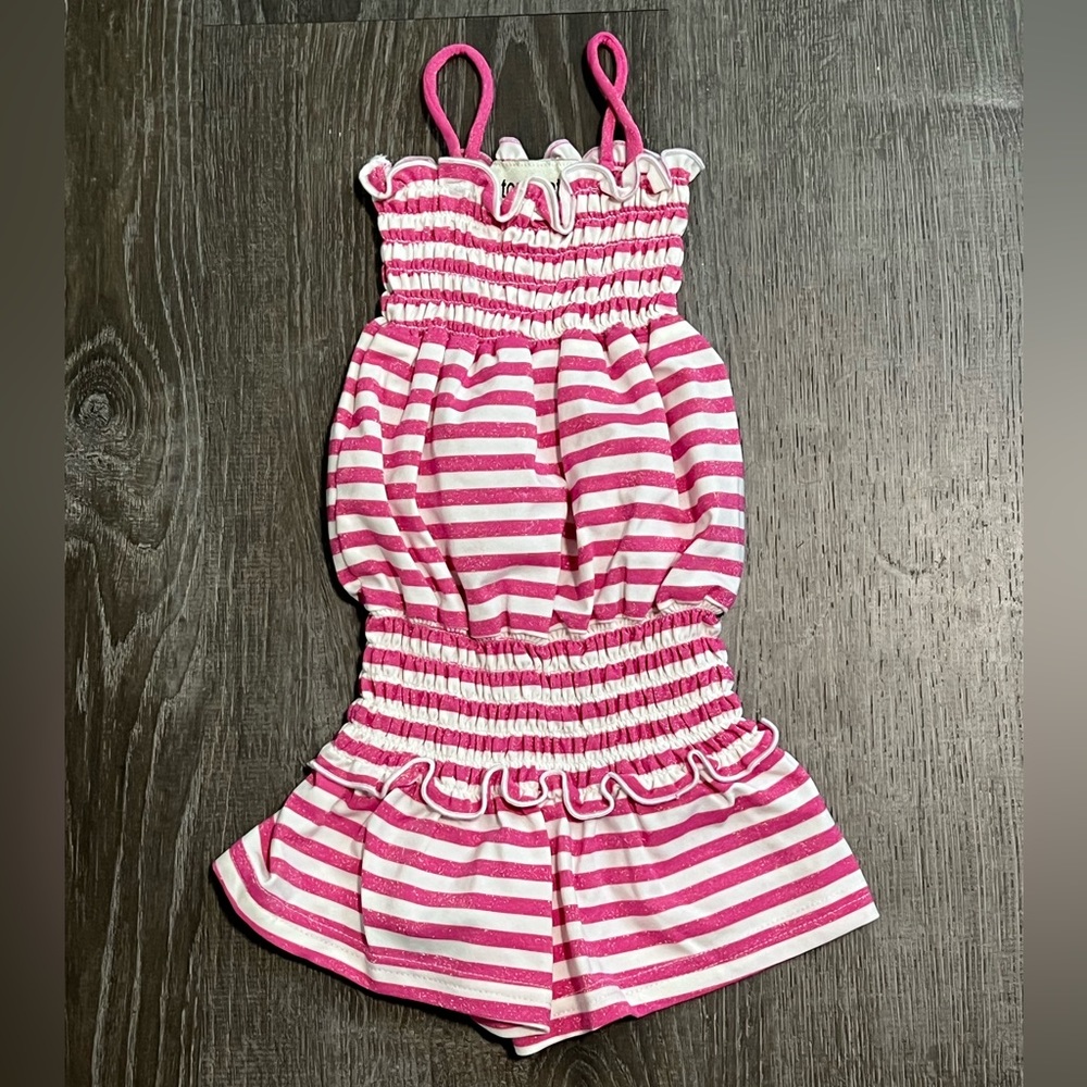 Les Tout Petits***Striped Baby Summer Outfit***12 mo. $148 - Picture 1 of 3